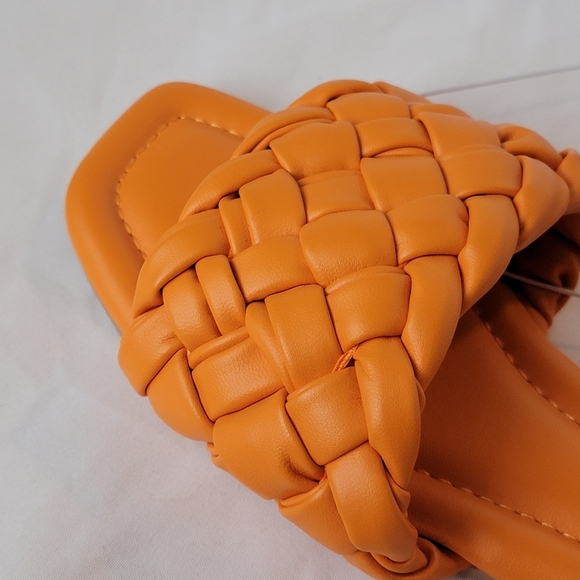 A New Day Carrissa Woven Slide Sandals Orange - Picture 3 of 8